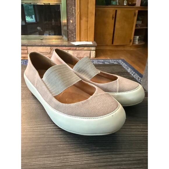 Fit Flop Due Canvas Mary Jane Flat Sz. 39 - Picture 8 of 9